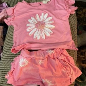 Brand name baby girl short sets